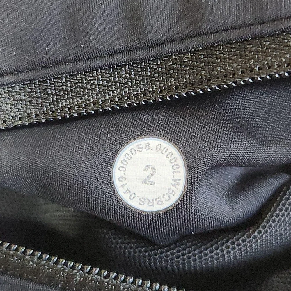 Lululemon Speed Wunder Leggings Womens 2 Black Spotted Ankle Yoga Running